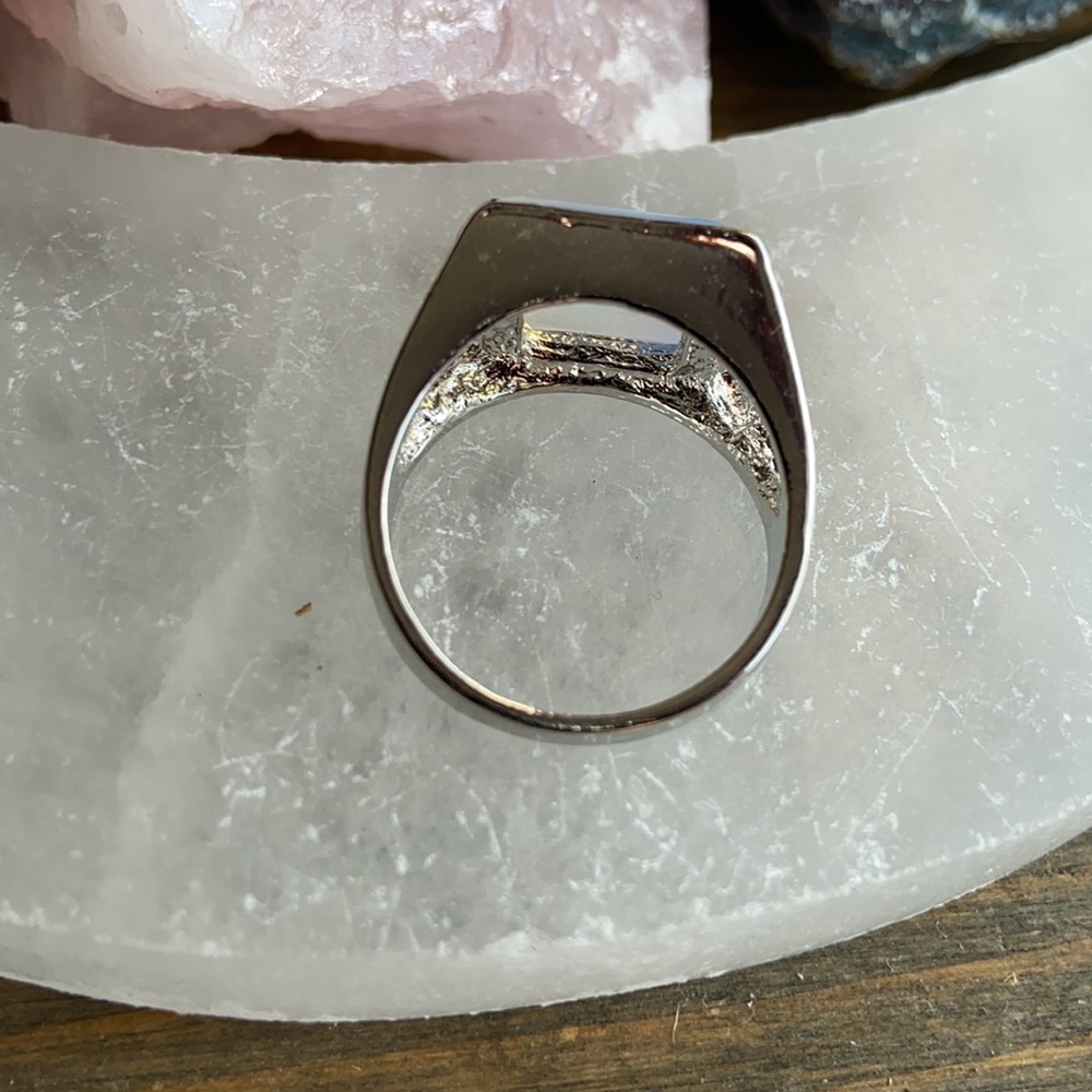 Silver Opalite Boho Ring - image 3